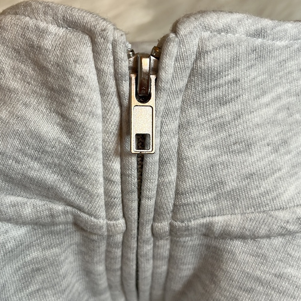 Garage Light Gray Cropped Pullover Sweatshirt - image 2